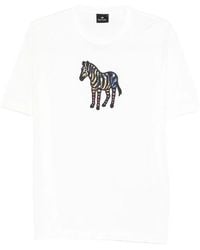 Paul Smith - Ps Paul Smith Zebra Organic Cotton T-Shirt - Lyst
