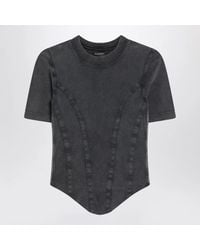 Balenciaga - Washed Corsetstyle Tshirt - Lyst