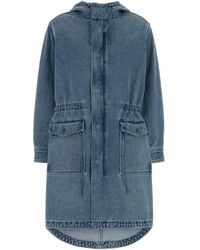 MICHAEL Michael Kors - Michael By Michael Kors Oversized Denim Parka - Lyst