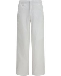 Laminar - Straight Leg Pants Tech Cotton Twill Cotton; Nylon - Lyst