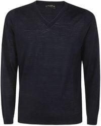 Ballantyne - V Neck Slim Fit Pullover - Lyst
