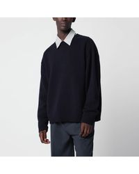 Studio Nicholson - Hemyl Dark Lambswool Sweater - Lyst