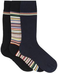 Paul Smith - 3-Pack Socks With Logo - Lyst