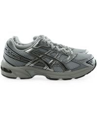 Asics - Dark Synthetic Leather Sneakers - Lyst