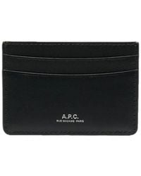 A.P.C. - Cow Leather Porte-Cartes Andre Wallet - Lyst