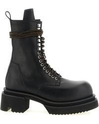 Rick Owens - 'Lace Up Bogun' Combat Boots - Lyst
