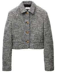 Versace - Bouclé Wool Jacket - Lyst