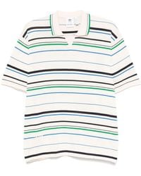 adidas - Cotton Blend Knitted Polo Shirt - Lyst