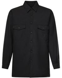 MM6 by Maison Margiela - Wool-Blend Shirt - Lyst