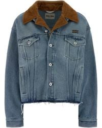 Miu Miu - Denim Jacket - Lyst