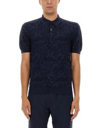 Etro - Shirt Collar Polo - Lyst