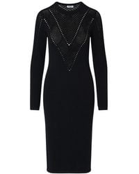 Liu Jo - Knit Midi Dress - Lyst