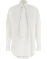 Brunello Cucinelli - Cotton Blouse - Lyst