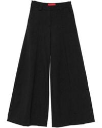 THE LATEST - Alma Wool Blend Wide-Leg Trousers - Lyst