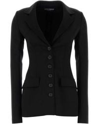 Dolce & Gabbana - Dolce & Gabbana Stretch Wool Blazer - Lyst