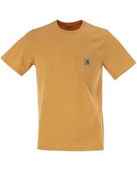 Carhartt - Short Sleeves "Pockets" Organic Cotton T-Shirt - Lyst