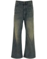 Balenciaga - Denim Wide-Leg Jeans - Lyst