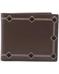 Etro - Wallet Leather + Embroidery 10,5X9 - Lyst