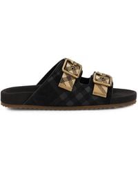 Burberry - Sandals Leather Cow Hide - Lyst