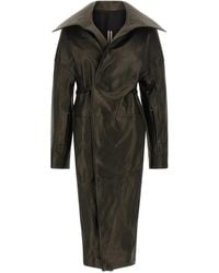 Rick Owens - 'Dracucollar Belted' Coat - Lyst