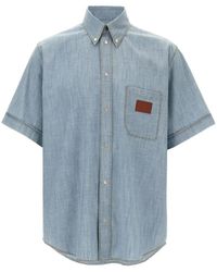 Fendi - Chambray Shirt - Lyst