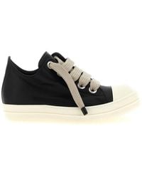 Rick Owens - Calfskin Low Top Sneakers - Lyst