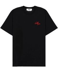 MSGM - T-Shirt Con Logo - Lyst