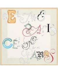 Celine - Logo-Print Silk Scarf - Lyst