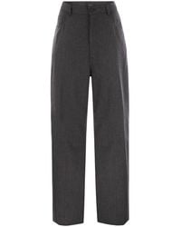 Fabiana Filippi - 5-Pocket Virgin Wool Pinstripe Trousers - Lyst