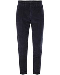 Fay - Slim Corduroy Trousers - Lyst