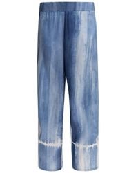 SLEEP NO MORE - Silk Trousers - Lyst