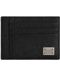 Dolce & Gabbana - Dolce & Gabbana Calfskin Card Holder - Lyst