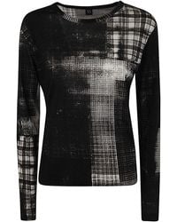Y's Yohji Yamamoto - Round Neck Long Sleeve T - Lyst