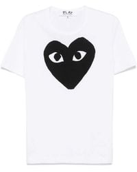 COMME DES GARÇONS PLAY - Cotton T-Shirt - Lyst