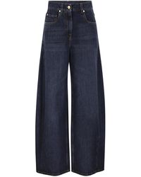 Brunello Cucinelli - Wide-Leg Cotton Denim Jeans - Lyst