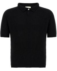 Ma'ry'ya - Bouclé Cotton Polo Shirt - Lyst