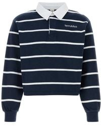 Sporty & Rich - Embroidered Shirt Collar Polo - Lyst