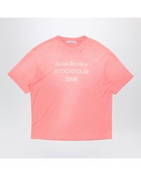 Acne Studios - T-Shirt With Spray-Painted Logo Tango - Lyst