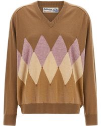 Ballantyne - Argyle Intarsia 'New Diamond' Sweater - Lyst