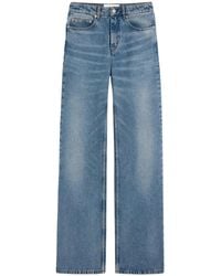 Ami Paris - Straight-Leg Denim Pants With Subtle Fading - Lyst