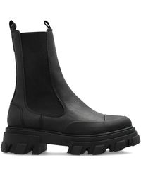 Ganni - Cleated Mid Stitch Chelsea Boot - Lyst