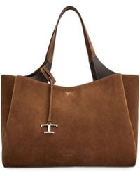 Tod's - T Timeless Medium Leather Tote - Lyst