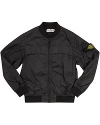 Stone Island - Drip-Proof And Wind-Resistant Bomber Jacket - Lyst