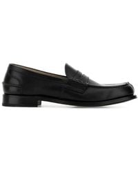 Prada - Classic Leather Loafers - Lyst