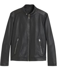 BOSS - Lamb Leather Jacket - Lyst