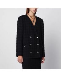 Alessandra Rich - Doublebreasted Bouclé Tweed Jacket - Lyst