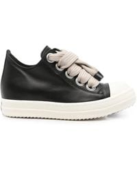 Rick Owens - "Jumbolace Low" Leather Sneakers - Lyst