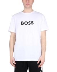 BOSS - Tshirt Con Stampa Logo - Lyst