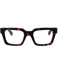 Off-White c/o Virgil Abloh - Shiny Dark Havana Acetate Glasses - Lyst