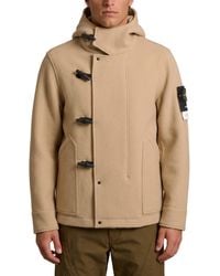 Stone Island - Short Heavy Melton Coat - Lyst